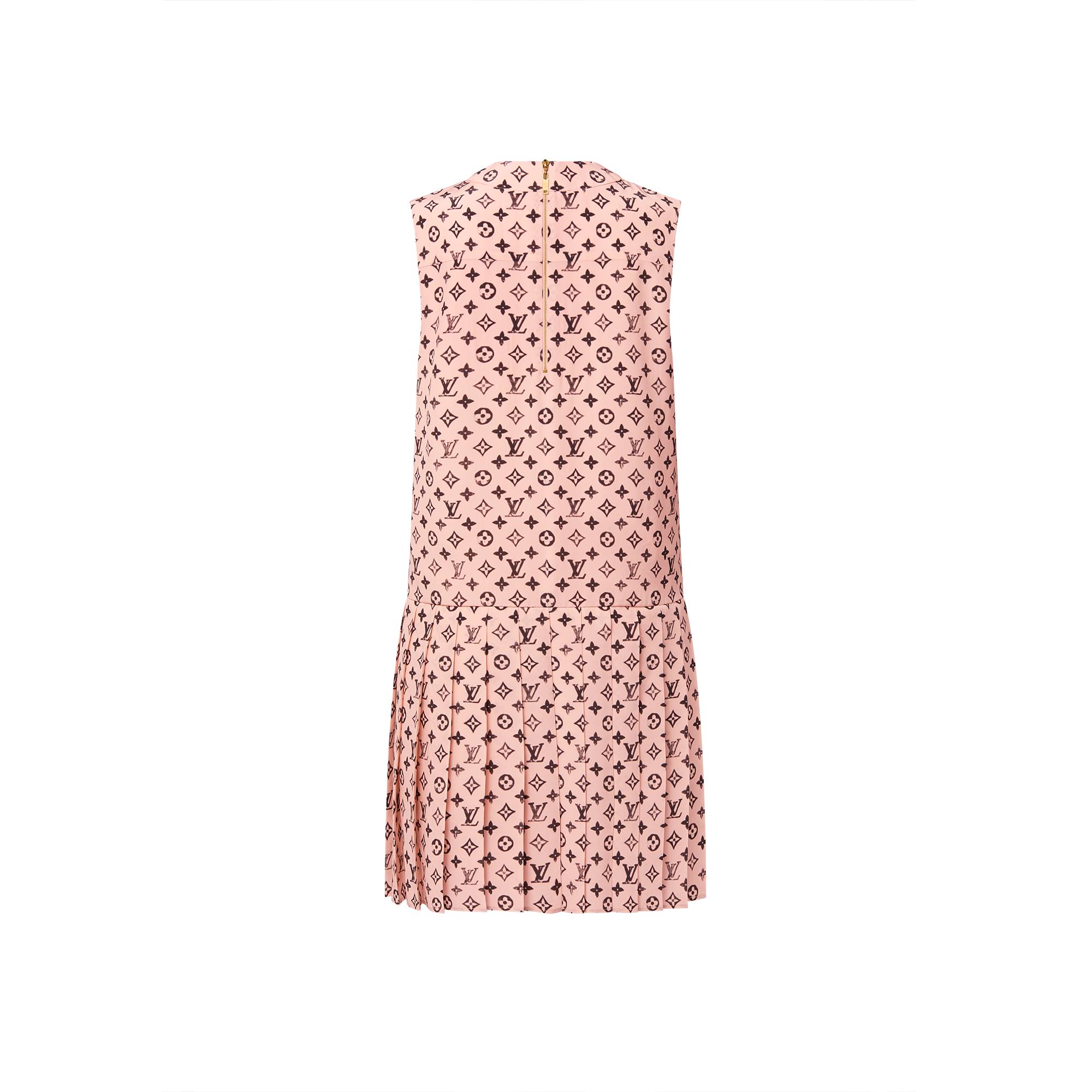 Washed Monogram Pleat Dress  in Wanita