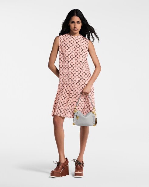 Washed Monogram Pleat Dress in Women's Ready-to-Wear Dresses collections by Louis Vuitton