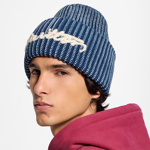 Washed Signature Beanie S00 in Pria's Aksesori Topi dan Sarung Tangan collections by Louis Vuitton (Perbesar produk)