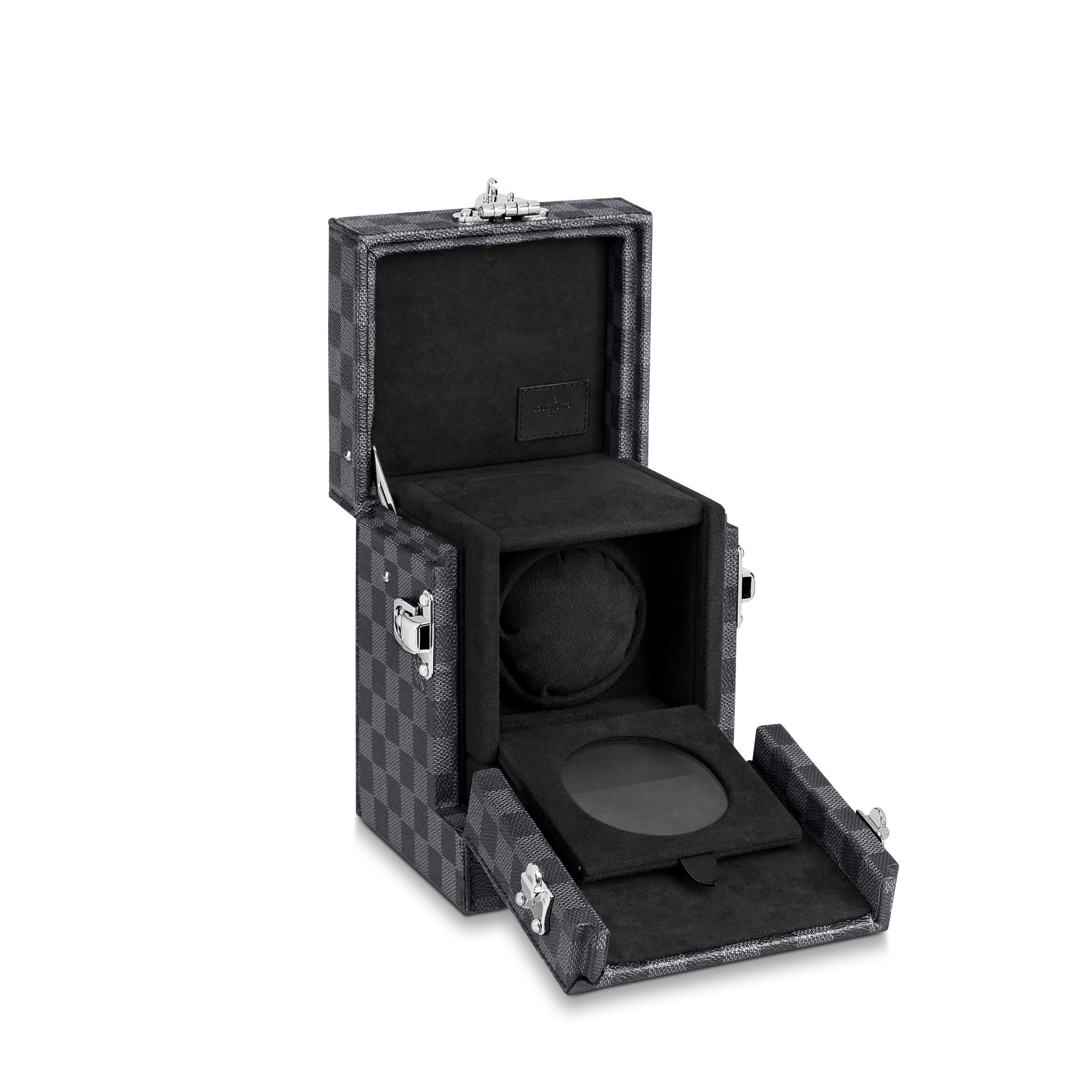 Watch Box Damier Graphite Canvas in Men