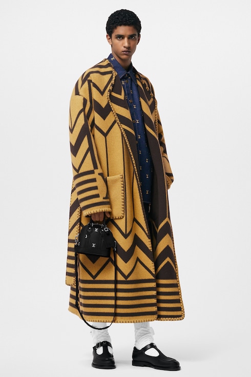 ウールアンドカシミヤプレンドブランケットコート メンズ ウェア(洋服)