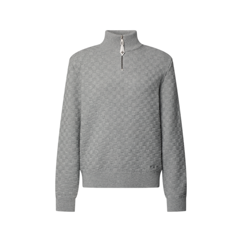 Wool-Cashmere Half-Zip Pullover in Pria's Pakaian Semua Koleksi collections by Louis Vuitton (Perbesar produk)