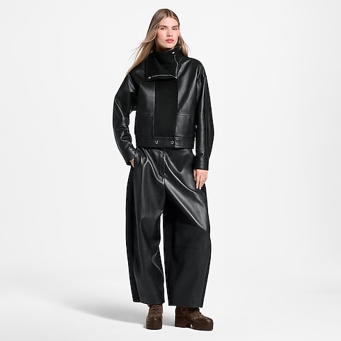 Wool Insert Leather Balloon Pants in Wanita's Pakaian Terbaru collections by Louis Vuitton (Perbesar produk)
