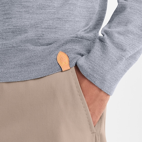 Wool Silk Cashmere Long-Sleeved Polo Shirt in Pria's Pakaian Semua Koleksi collections by Louis Vuitton (Perbesar produk)