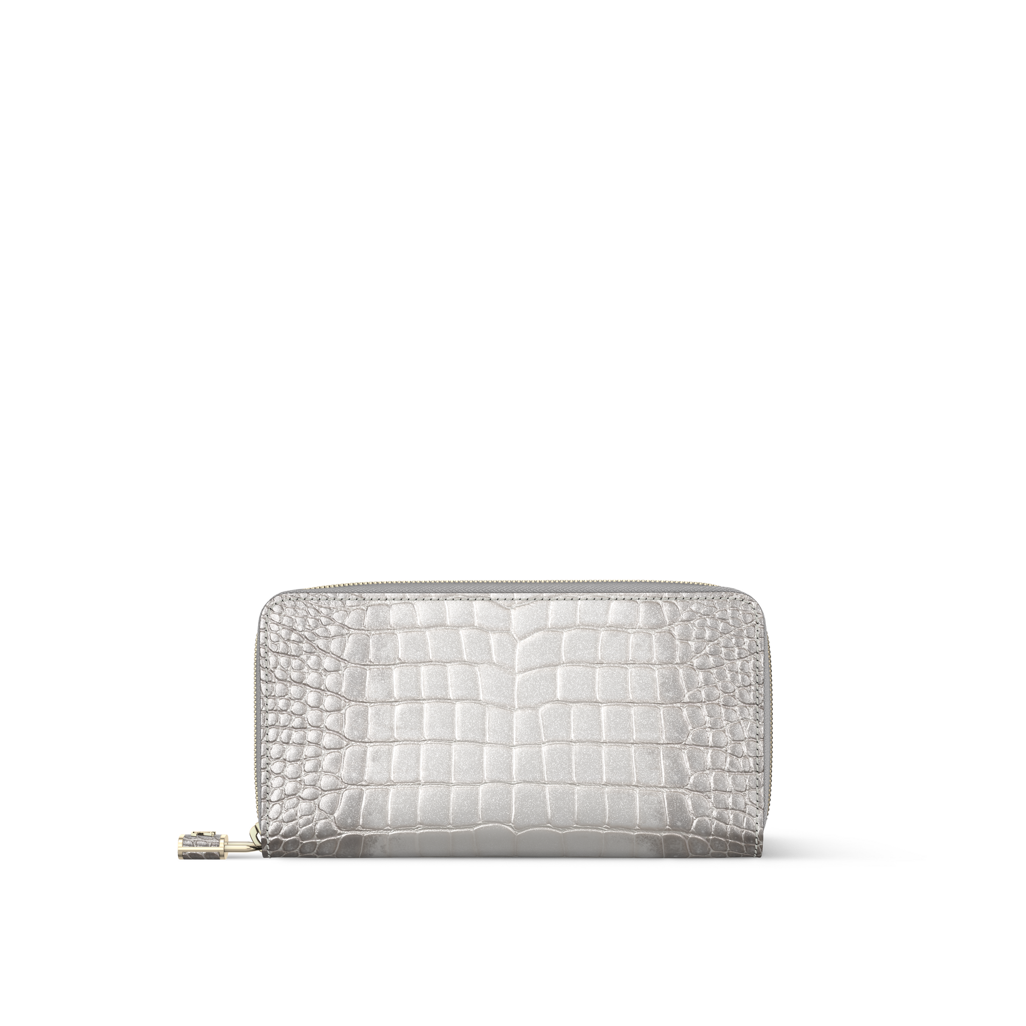Zippy Wallet Padlock Crocodilien Brillant in Women